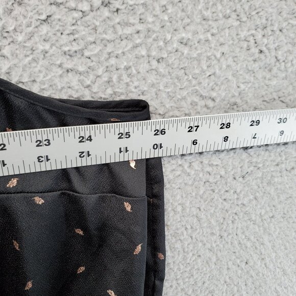 Torrid Sophie Black Foil Feather Swing Cami Size 5 - Picture 4 of 9